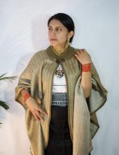 Alpaca Crochet Neck Poncho