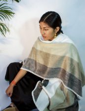 Alpaca Crochet Neck Poncho - Image 4